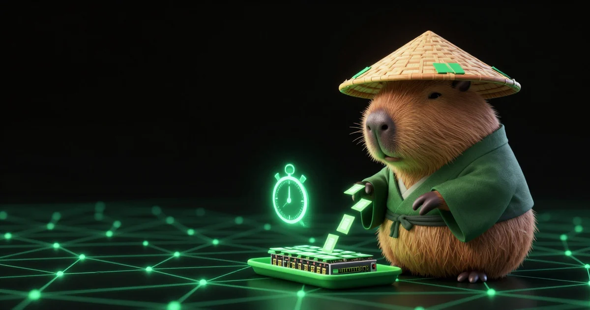 A GPU worker draining its last requests before handing the machine back